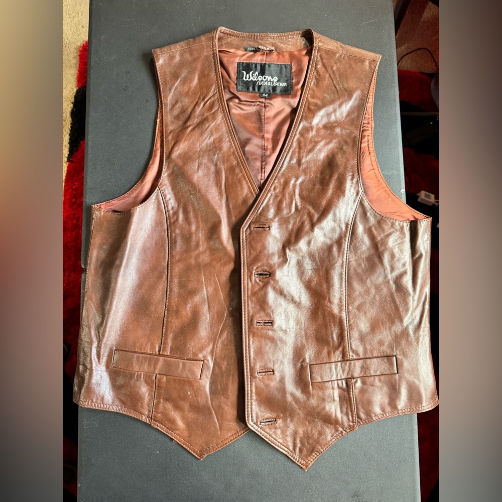 Wilson Leather Tan Vest